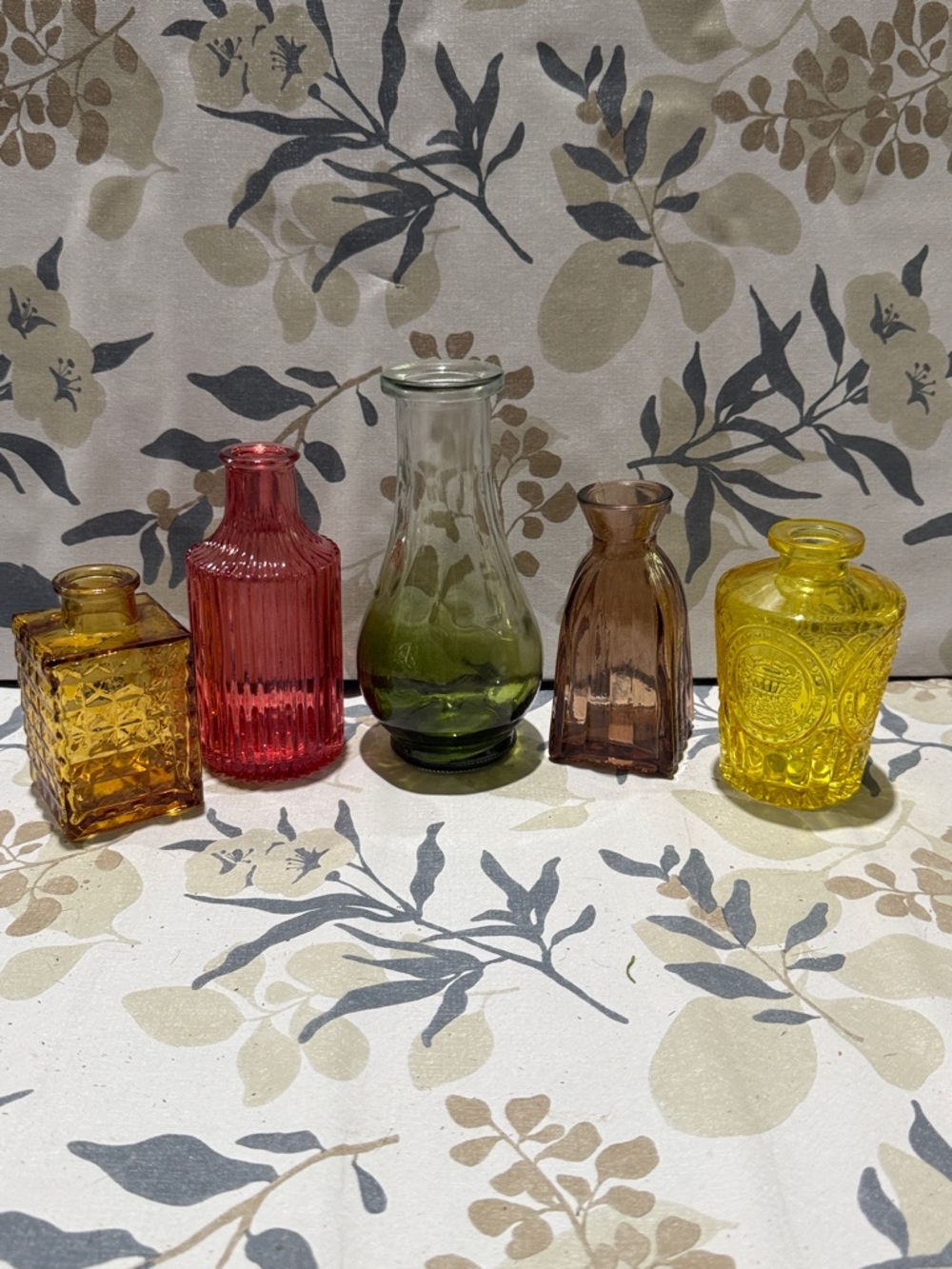 Mini vases 5 piece set